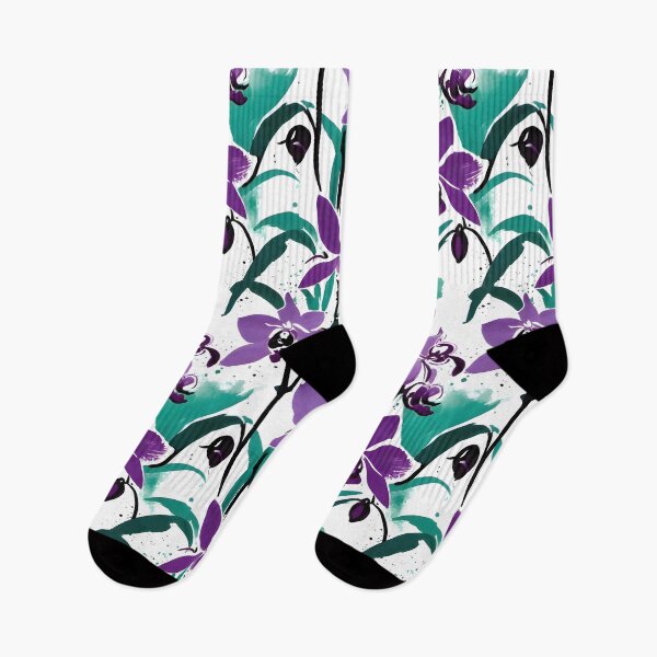 Item preview, Tropical Purple Foliage Botanical Pattern designed and sold by Dream Garden.