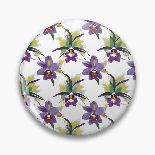 Item preview, Purple Orchid Garden Pattern designed and sold by Dream Garden.