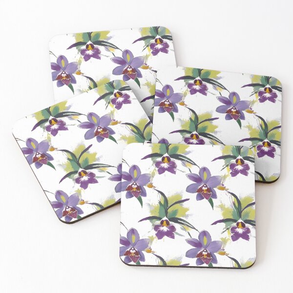 Item preview, Purple Orchid Garden Pattern designed and sold by Dream Garden.