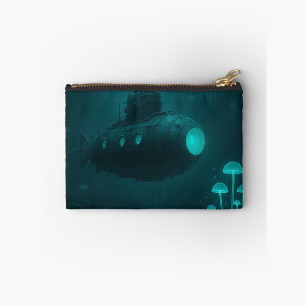 Item preview, Retro Bioluminescent Submarine Deep Dive designed and sold by ArtFlow1.