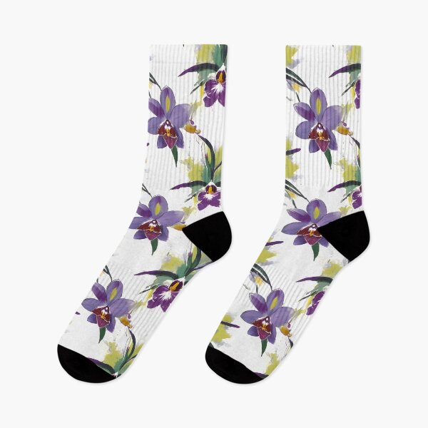 Item preview, Purple Orchid Garden Pattern designed and sold by Dream Garden.