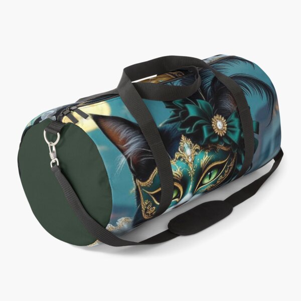 Item preview, Venetian Cat Enchantment – Masked creatures in brocade & EmeraldGlow between MoonlightMystery and CanalElegance designed and sold by FotoworldEdel.