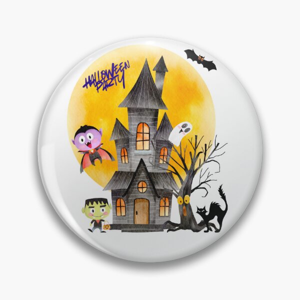 Item preview, Halloween Party in a Fun House Where it is Haunted. designed and sold by Dinasshop.