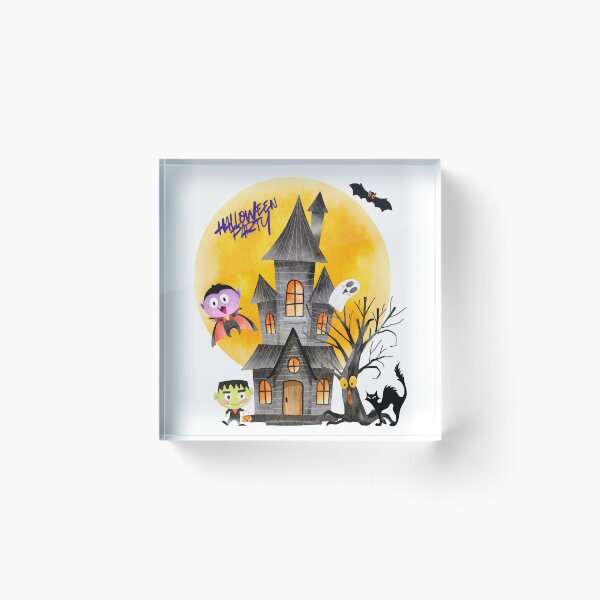 Item preview, Halloween Party in a Fun House Where it is Haunted. designed and sold by Dinasshop.