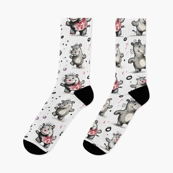 Item preview, Cute Hippo Watercolor Pattern – Fun Animal Art for Kids designed and sold by Dream Garden.