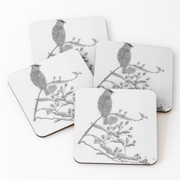 Item preview, Bird Perched on Berry Bushes designed and sold by PatriciaHiltz.