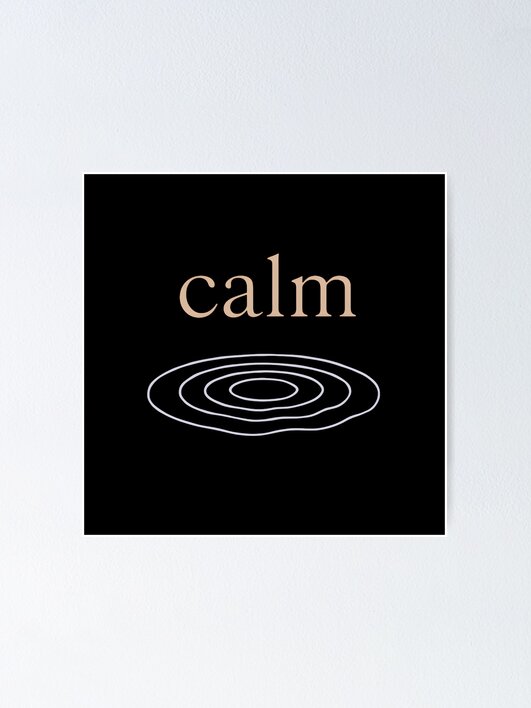 Thumbnail 1 of 3, Poster, Calm designed and sold by TshirtsLabs.