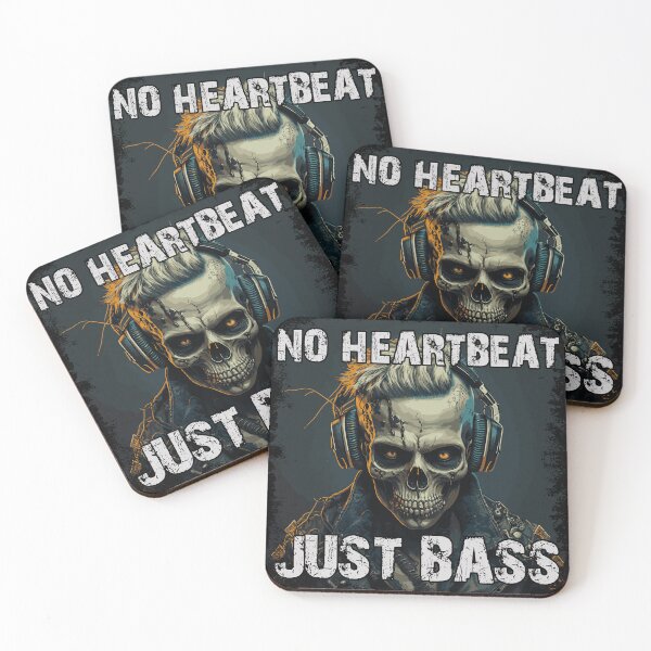 Item preview, No Heartbeat, Just Bass – Zombie Music Design designed and sold by drizzd.