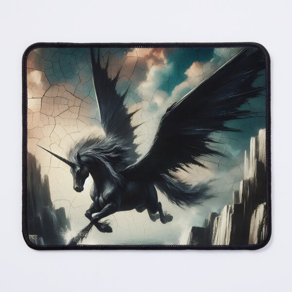 Item preview, Black Alicorn, Ai Generated Art designed and sold by ACC .
