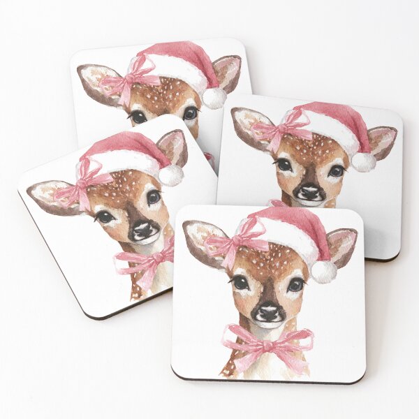 Item preview, Pink Christmas Deer designed and sold by CappuccinoCafe.