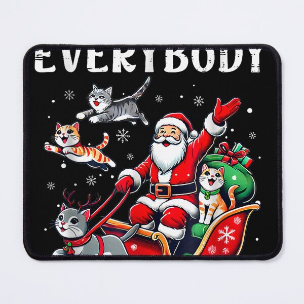 Item preview, Cats For Everybody Christmas Santa Claus Cat Merry X-Mas designed and sold by BASKF.