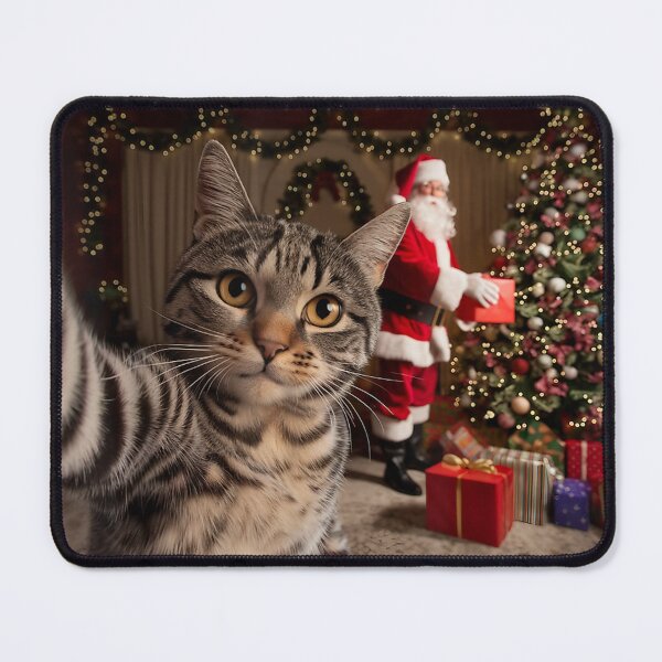 Item preview, Cute Cat Selfie Santa Hat Christmas  designed and sold by BASKF.