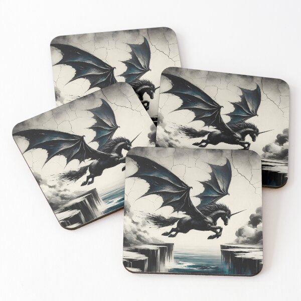 Item preview, Black Alicorn, Ai Generated Art  designed and sold by ACC .