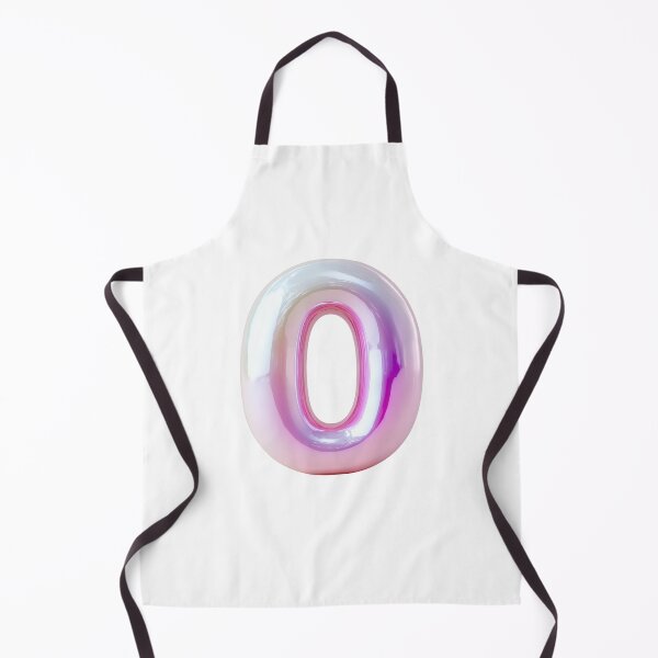 Item preview, Shiny iridescent number zero stands elegantly on a transparent background designed and sold by MiraCleAI.