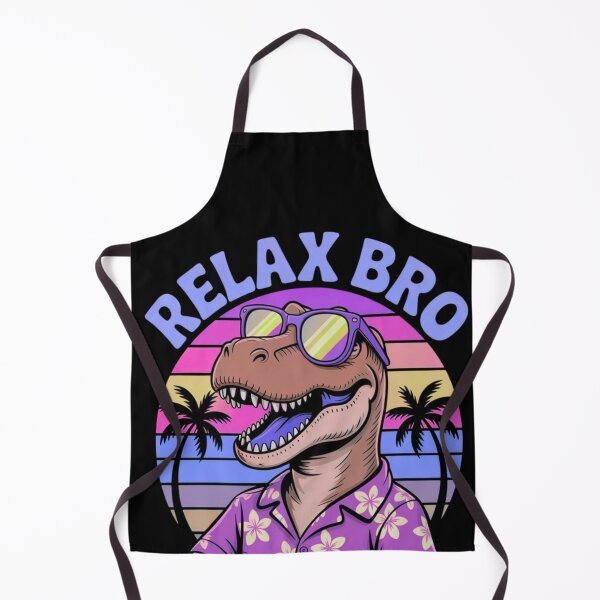 Item preview, Relax Bro – Cool T-Rex in Hawaiian Shirt designed and sold by BestDetailer.