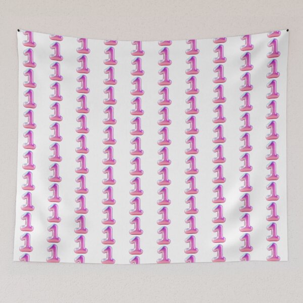 Item preview, Shimmering pastel number one stands against a transparent background designed and sold by MiraCleAI.