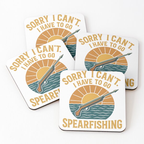 Item preview, Sorry I Can’t. I Have to Go Spearfishing – Retro Vintage Ocean designed and sold by SpencersUnltd.