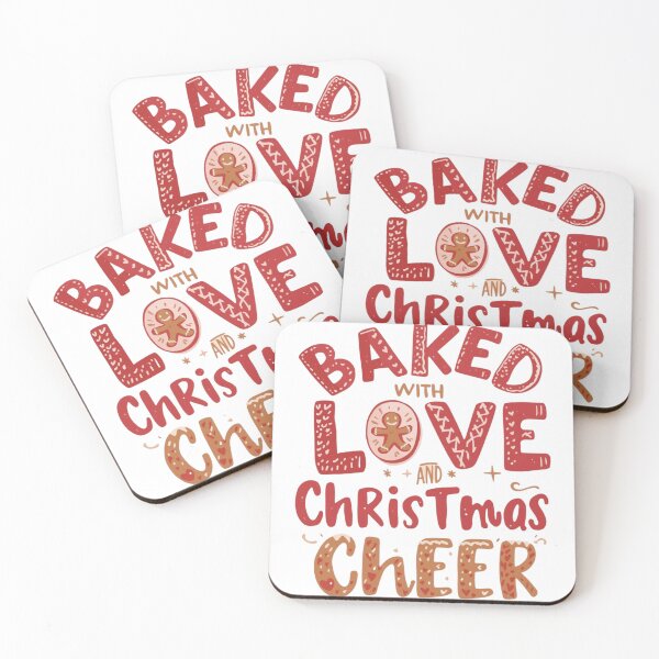 Item preview, Baked with Love and Christmas Cheer – Cozy Holiday Typography Art designed and sold by xMErCUrY03x.