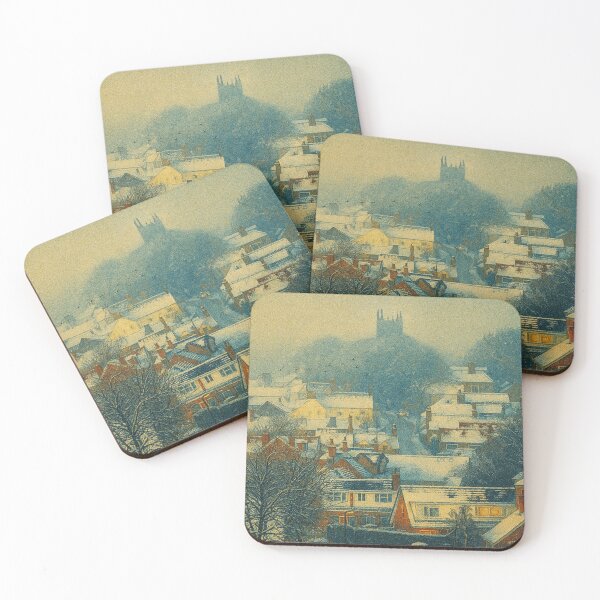 Item preview, Snow on the village rooftops. designed and sold by Paul Rowland.