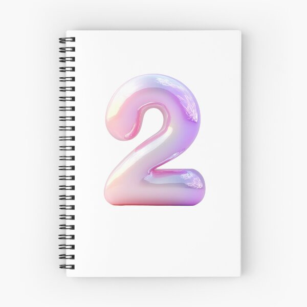 Item preview, Unique translucent number two stands out with a radiant glossy designed and sold by MiraCleAI.