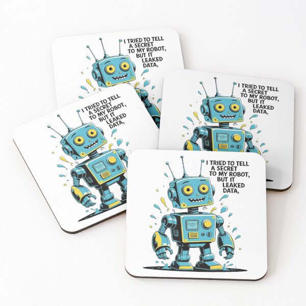 Item preview, Leaked Data – Funny AI Robot Pun designed and sold by LOLbySA.