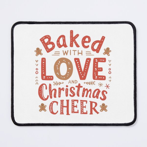 Item preview, Baked with Love and Christmas Cheer – Cozy Holiday Typography Art designed and sold by xMErCUrY03x.