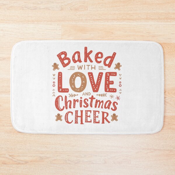 Item preview, Baked with Love and Christmas Cheer – Cozy Holiday Typography Art designed and sold by xMErCUrY03x.
