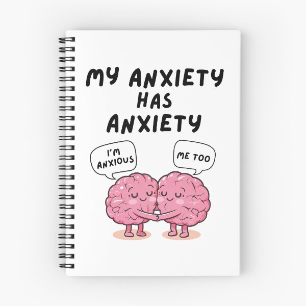 Item preview, “My Anxiety Has Anxiety” – Cute Brain Humor Sticker and More designed and sold by LA Art.