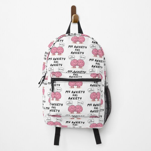 Item preview, “My Anxiety Has Anxiety” – Cute Brain Humor Sticker and More designed and sold by LA Art.