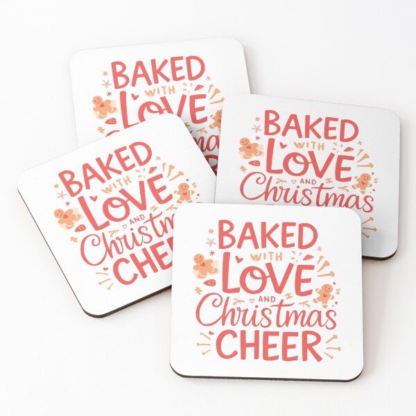 Item preview, Baked with Love and Christmas Cheer – Cozy Holiday Typography Art designed and sold by xMErCUrY03x.