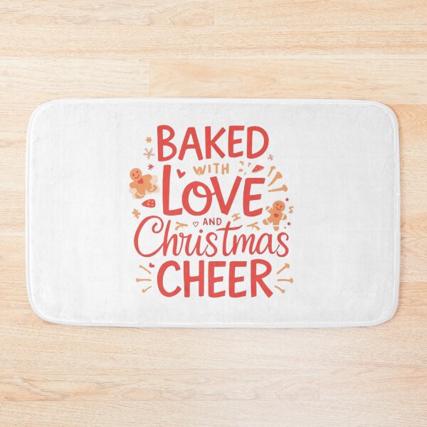 Item preview, Baked with Love and Christmas Cheer – Cozy Holiday Typography Art designed and sold by xMErCUrY03x.