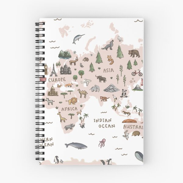 Item preview, World Map - Pink designed and sold by Those Pencil Shavings.