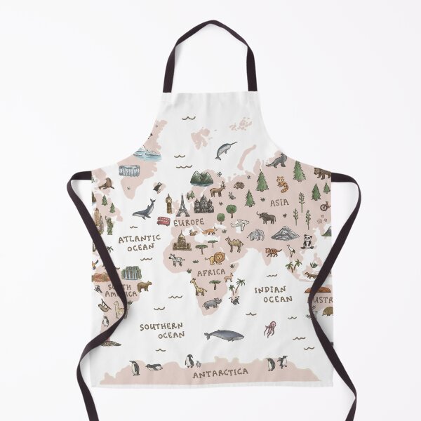Item preview, World Map - Pink designed and sold by Those Pencil Shavings.