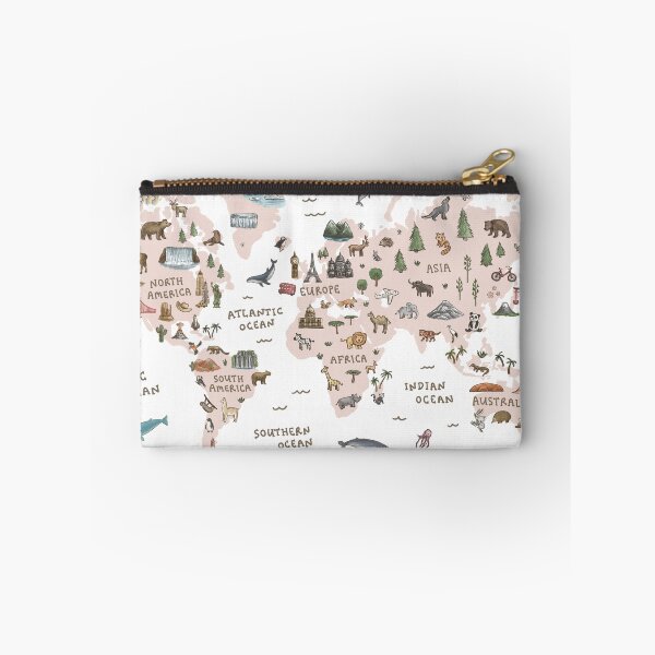 Item preview, World Map - Pink designed and sold by Those Pencil Shavings.