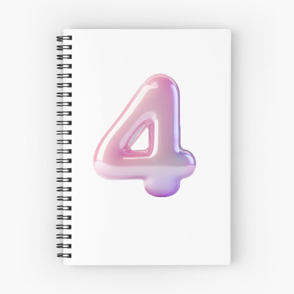 Item preview, Colorful and translucent numeral four in a dreamy gradient designed and sold by MiraCleAI.
