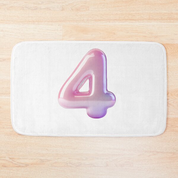 Item preview, Colorful and translucent numeral four in a dreamy gradient designed and sold by MiraCleAI.