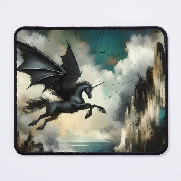 Item preview, Black Alicorn, Ai Generated Art  designed and sold by ACC .