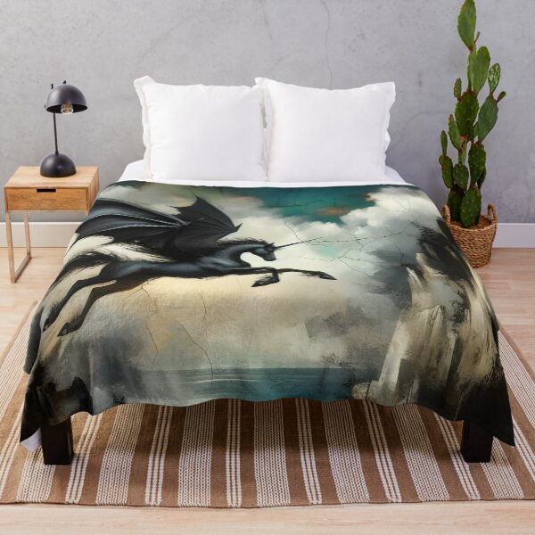 Item preview, Black Alicorn, Ai Generated Art designed and sold by ACC .
