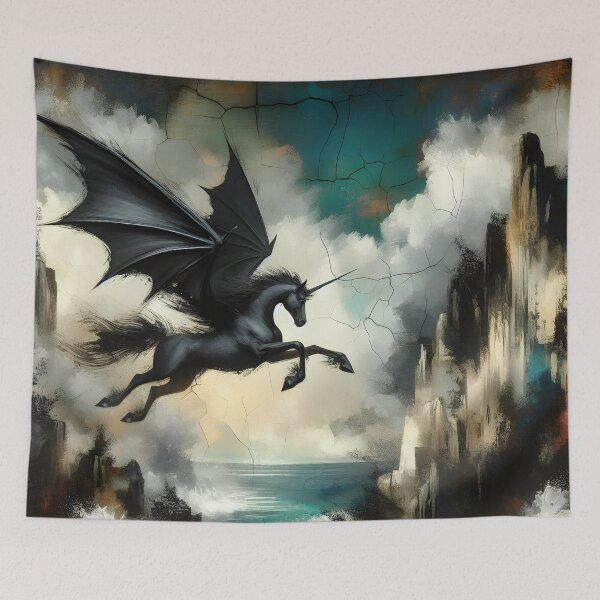 Item preview, Black Alicorn, Ai Generated Art  designed and sold by ACC .