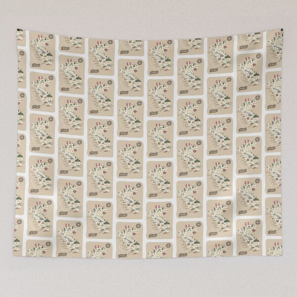 Item preview, Map of Peru - Beige designed and sold by Those Pencil Shavings.