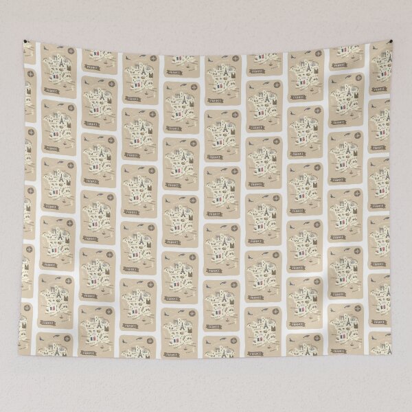 Item preview, Map of France - Beige designed and sold by Those Pencil Shavings.