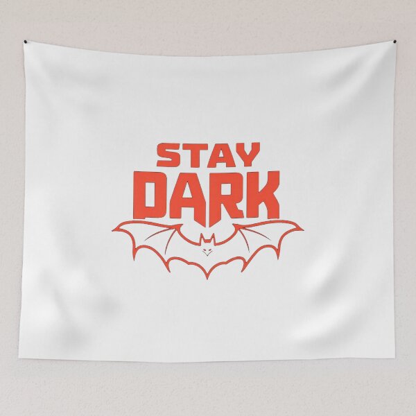 Item preview, Bold Gothic Stay Dark Bat Graphic Design designed and sold by RuweisVibes.