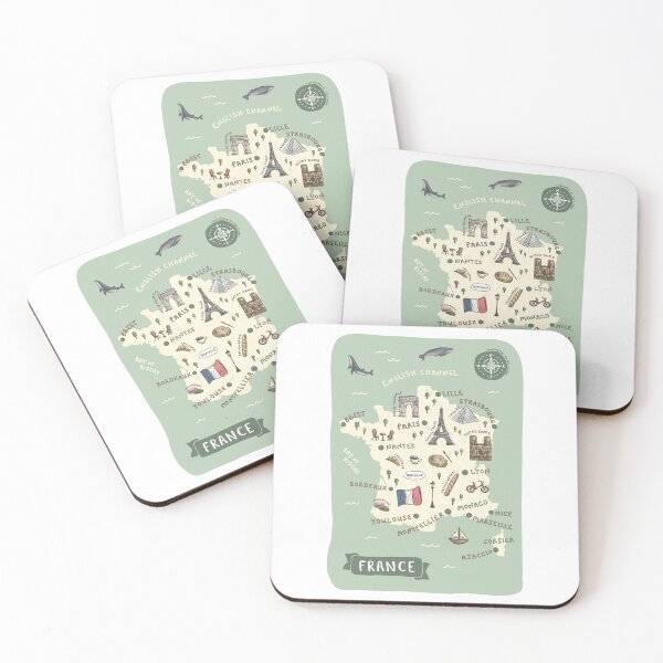 Item preview, Map of France - Green designed and sold by Those Pencil Shavings.