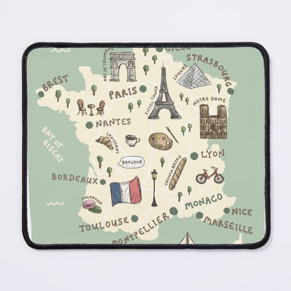 Item preview, Map of France - Green designed and sold by Those Pencil Shavings.
