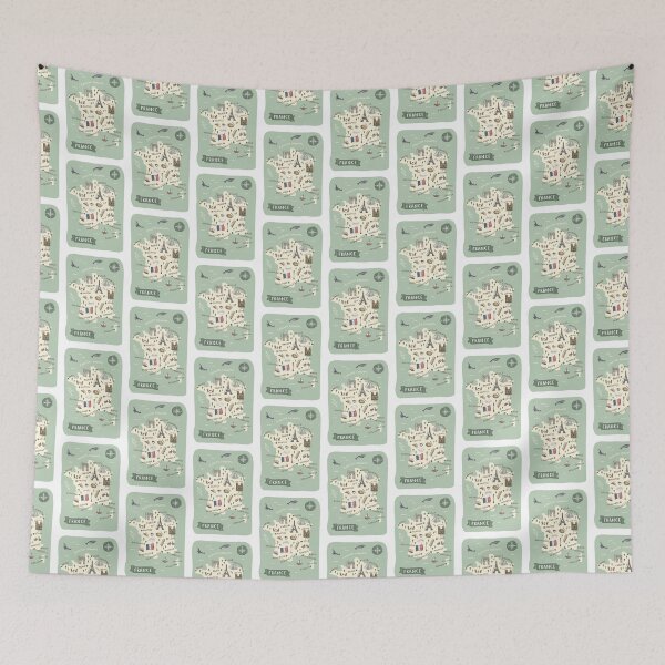 Item preview, Map of France - Green designed and sold by Those Pencil Shavings.