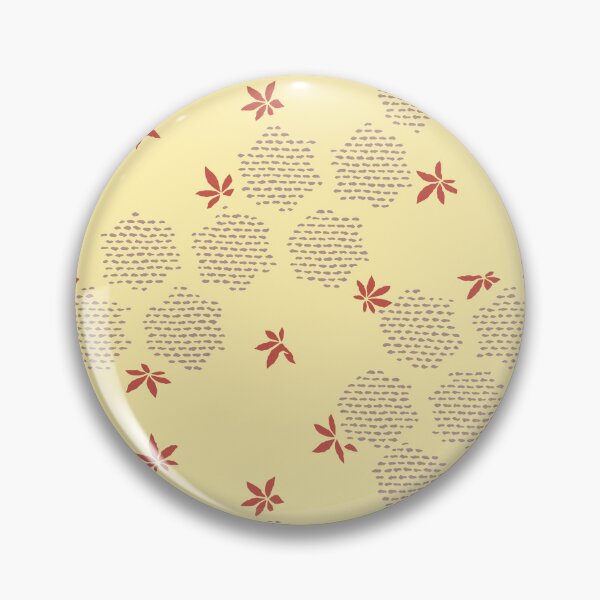 Item preview, Japanese Maple Leaves with Hexagon - seamless vintage pattern designed and sold by Japan Design Prints.