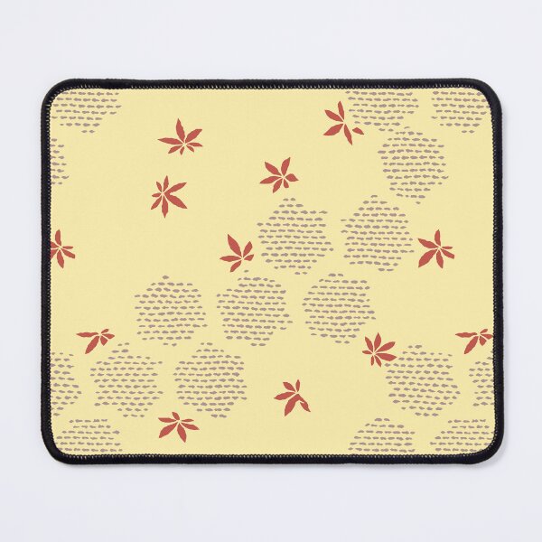 Item preview, Japanese Maple Leaves with Hexagon - seamless vintage pattern designed and sold by Japan Design Prints.