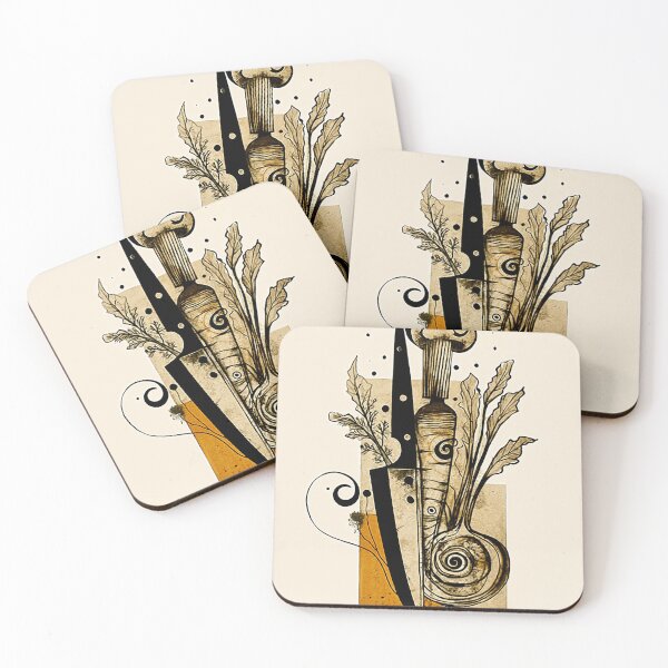 Item preview, Chefs Knife and Vegetable Sepia Style designed and sold by ChefsSpicyFits.