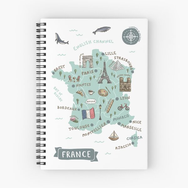 Item preview, Map of France - Teal designed and sold by Those Pencil Shavings.