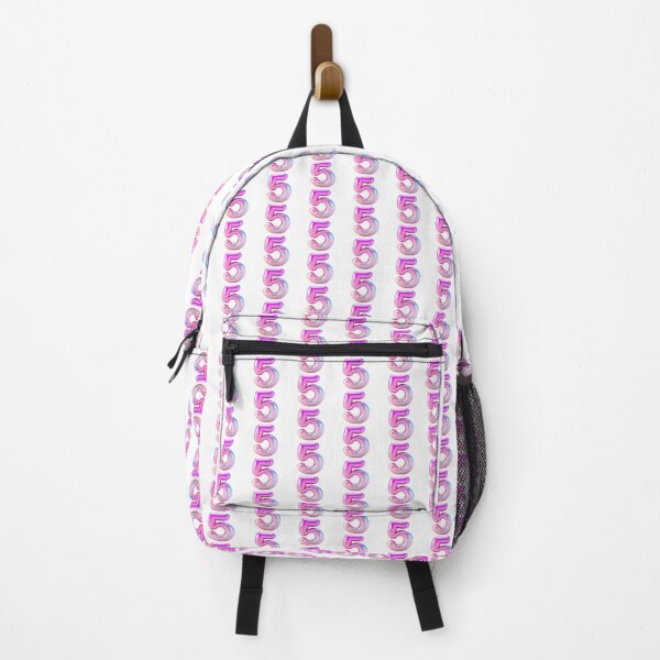 Item preview, Vibrant number five in glossy pink gradient  designed and sold by MiraCleAI.